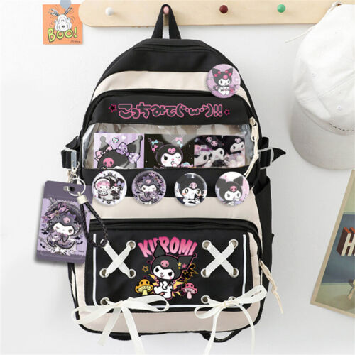 My Melody Backpack Kuromi Cinnamoroll Cartoon Student Schoolbag Shoulders Bag