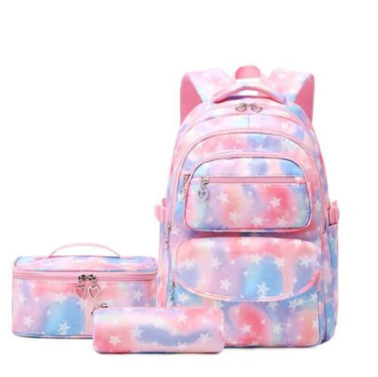 3 Pcs/Set School Backpack School Bags Waterproof Bookbag Pencil Case 29*16*43 CM