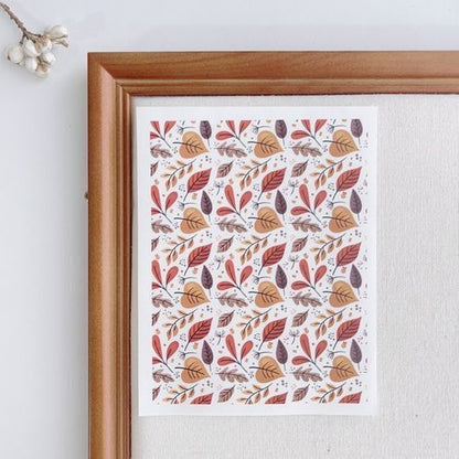 Polymer Image Transfer Paper Plants Flowers Leaf Decals DIY Jewelry Craft Tools