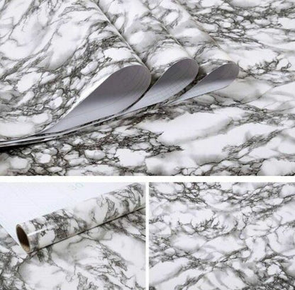 Wallpaper Sticker Marble Vinyl Film Self Adhesive Bathroom Kitchen Contact Paper