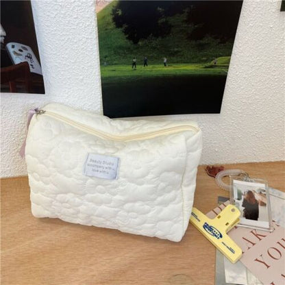 Flower Cloth Makeup Bag Cosmetic Organizer Storage Handbag Box Shape Toiletry