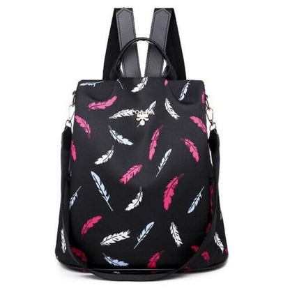 Embroidery Waterproof Oxford Backpack Anti-theft School Bag High Quality Large