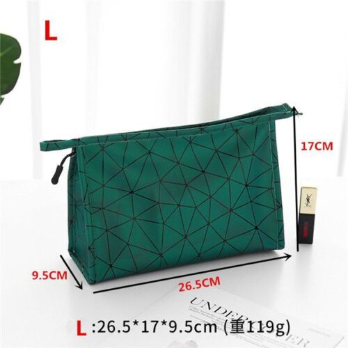 Waterproof Cosmetic Bag Synthetic Leather Toiletry Make Up Organizer Travel S/L
