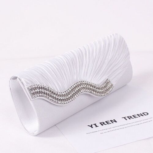 Women Rhinestone Evening Bag Fashion Purse Envelope Chain Clutch 27*10*5 CM Bags