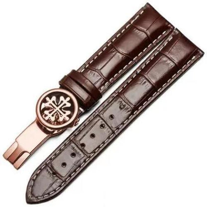 19mm-22mm Leather Watchband Strap For Patek Philippe Grenade 5167Ax Watch Band
