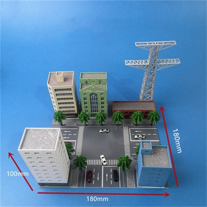 1/300 Scale City Scene Building Viaduct High-Rise Building Model Set Toy Prop