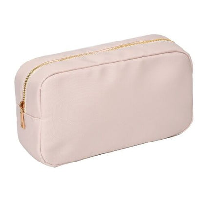 Waterproof Nylon Bag Cosmetic Bag Solid Color Makeup Bag Travel Beauty Organizer