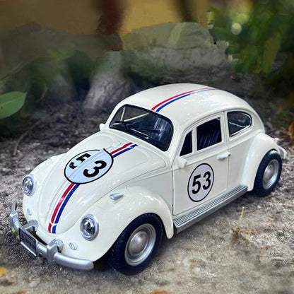 1:18 Beetle Alloy Classic Car Model Toy Car Simulation Hobby Car Sound Light