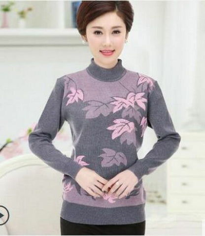 Women Sweater Cashmere Woolen Plus Size Embroidering Diamond - Studded Pullover