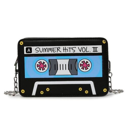Small Shoulder Bag Cute Funny Cartoon Synthetic Leather Chain Crossbody Clutches