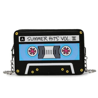 Small Shoulder Bag Cute Funny Cartoon Synthetic Leather Chain Crossbody Clutches