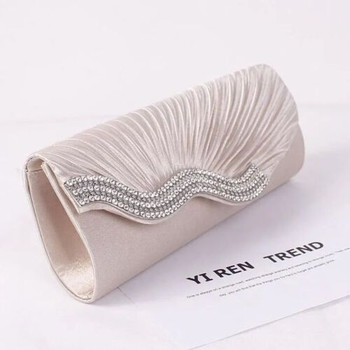 Rhinestone Evening Bag Fashion Purse Envelope Chain Clutch Handbags 27*10*5 CM