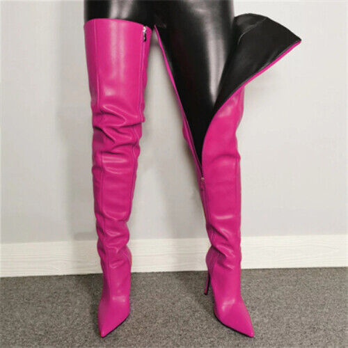 Women Over The Knee Boots Woman Autumn Winter 2023 Nightclub Dancer Pumps