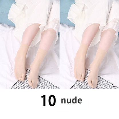 10 Pair Silky Two Toes Split Socks Thin Japanese Tabi Ninja Hosiery Socks Summer