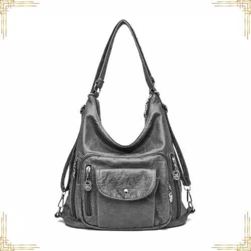New Womens PU Leather Handbag Vintage Crossbody Shoulder Bag Female Casual Tote
