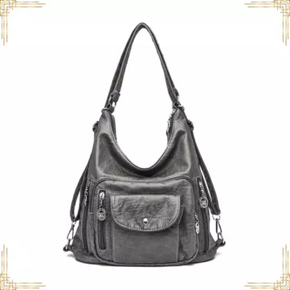 New Womens PU Leather Handbag Vintage Crossbody Shoulder Bag Female Casual Tote
