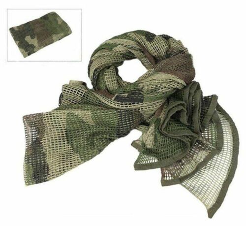 190*90 cm Cotton Scarf Mesh Sniper Airsoft Face Mask Camping Bandana Camouflage