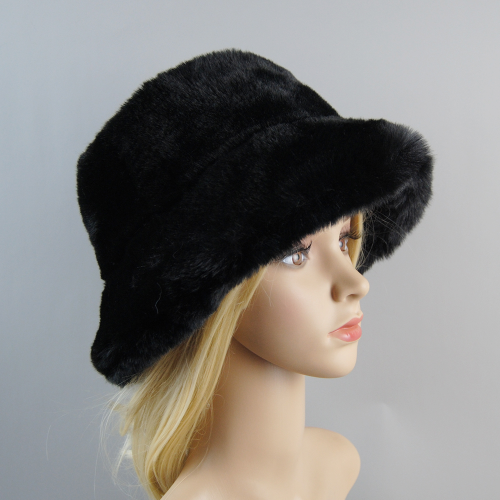 New Style Fake Rabbit Fur Hats Soft Hat Cotton Lining Warm Fashion Ski Beanies