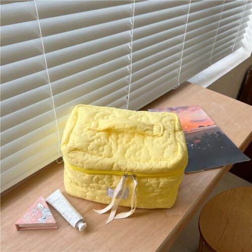 Flower Cloth Makeup Bag Cosmetic Organizer Storage Handbag Box Shape Toiletry
