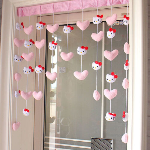 Sanrio Hello Kitty Cute Kawaii Door Curtain Plush Dolls Bedroom wall Decoration