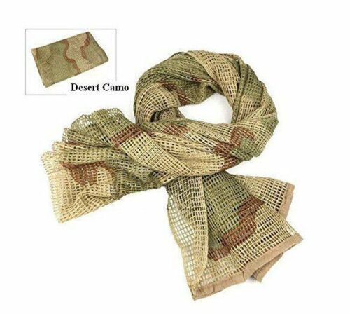 190*90 cm Cotton Scarf Mesh Sniper Airsoft Face Mask Camping Bandana Camouflage
