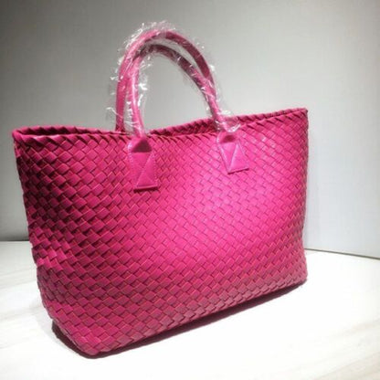 Snake Weaving Bag Shoulder Purse Vegetable Basket Large Shopping Bag 37*18*53 CM