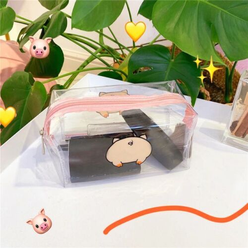 Clear Cosmetic Bag PVC Transparent Makeup Bag Waterproof Case Zipper Travel Bags