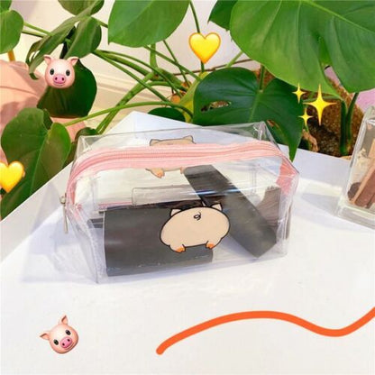 Clear Cosmetic Bag PVC Transparent Makeup Bag Waterproof Case Zipper Travel Bags