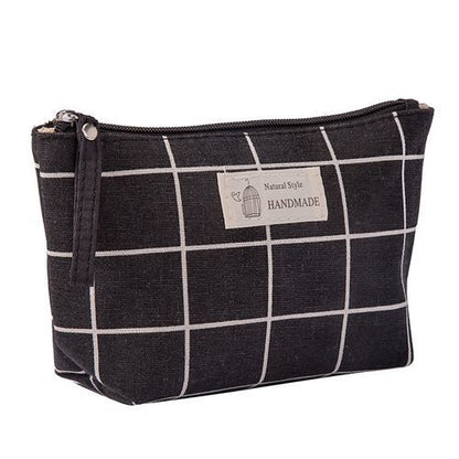 Canvas Makeup Bags Multicolor Pattern Cosmetic Travel Organizer Pouch 21*13*1 CM