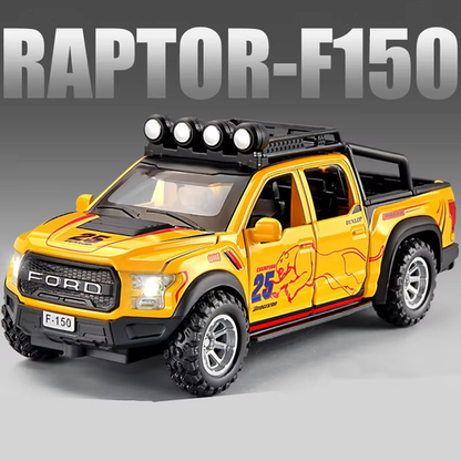 1:32 Ford Raptor F150 Alloy Pickup Car Model Diecasts Metal Toy Off-Road Vehicle