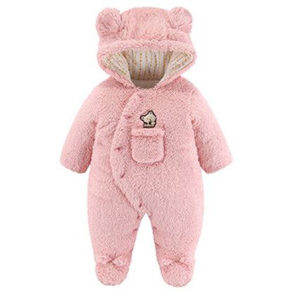Infant Girl Overall Jumpsuit Spring Autumn Hooded Baby Months Newborn Clothes