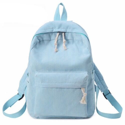 Soft Fabric Backpack Corduroy School Striped Traveling Velvet Bags 40*28*12 CM