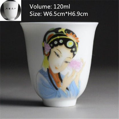 Chinese tea cup Japanese style master cup of tea blue-and-white porcelain cups