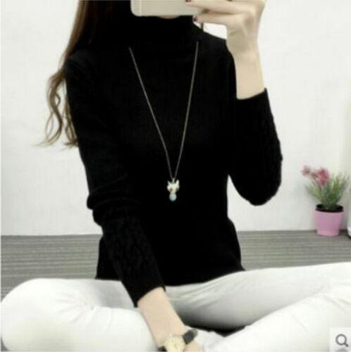 Women Sweaters Turtleneck Cashmere Knitted Pullovers Female Jumper Tricot Tops