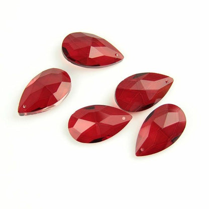 Colored Lighting Teardrop Crystal Glass Prism Chandelier Spare Parts Accessories