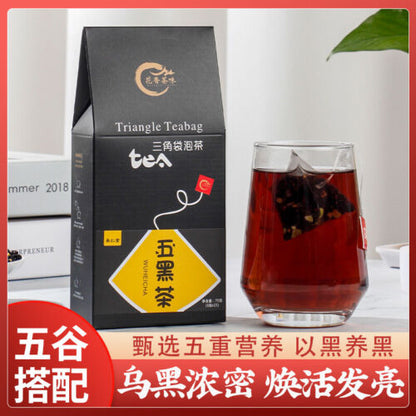 250g/bag five black tea black rice black beans mulberry wolfberry sesame tea