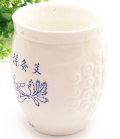 Moxibustion Can Moxa Scrapping Cup Chinese Ceramic Pot Massage Warm With Cover