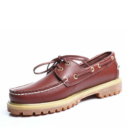 Men's Moccasins Leather Casual Boat Shoes Large Size Cow Leather Boat Classic @