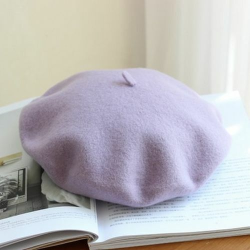 Berets Hat 100% Pure Wool French Artist Women Painter Vintage Warm Walking Cap