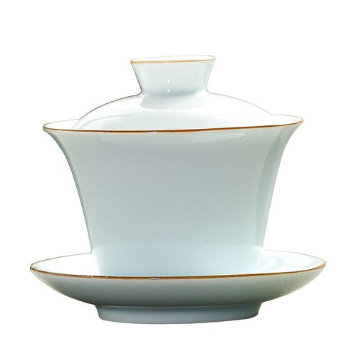 Ceramic Gaiwan Handpainted Tureen Porcelain Cup Bowl Saucer Sancai Tea Bowl New