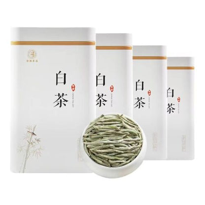 Authentic Fujian White Tea 2023明前头采新茶/正宗白茶福建白毫银针/特级高山荒野白豪银针罐装 50g/罐