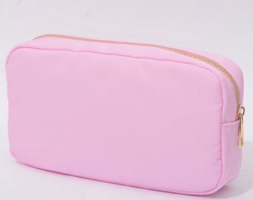 S-XL Embroidery Patch Toiletry Pouch Waterproof Storage Nylon Travel Makeup Bags