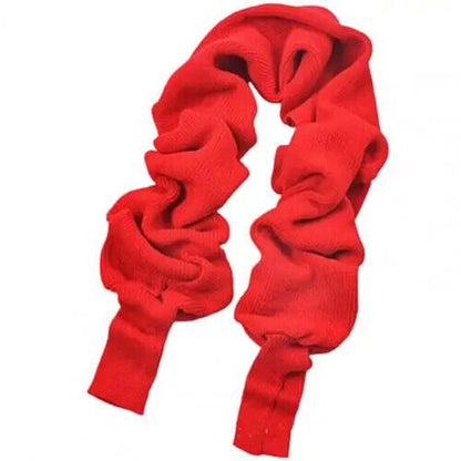Women Scarf Imitation Cashmere Winter Thicked Sleeve Wrap Sweater Knitted Shawls