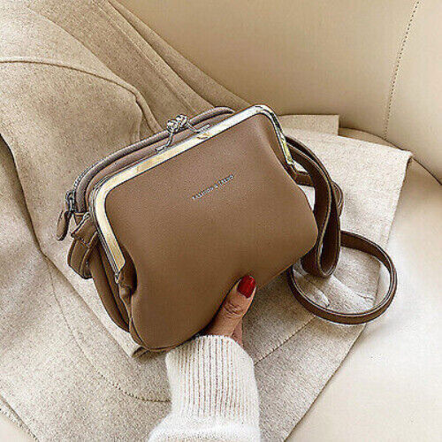 Bag Women Messenger Bag PU Leather Lady Shoulder Crossbody Bag Lock Bags
