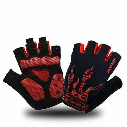 Cycling Glove Men Women Anti-sweat Shockproof Gel Half Finger Mountain Road Bike