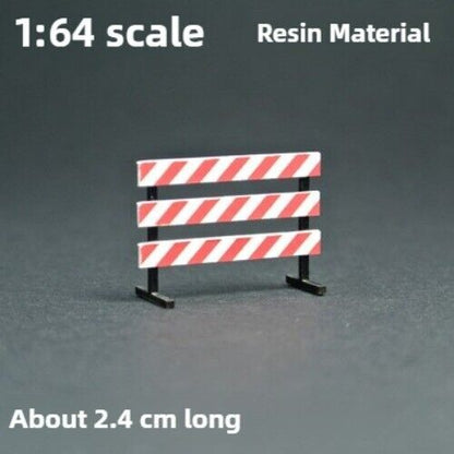 1/64 Road Work Construction Warning Sign Model Parking Scene Props Model
