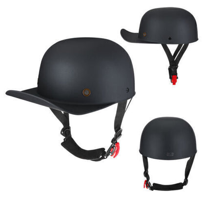 New Motorcycle Open Face Half Helmet Scooter Cap Retro Baseball Style Jet Helmet