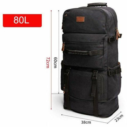 50/80L Big Capacity Outdoor Sports Bag Backpack Hiking Camping Waterproof Nylon