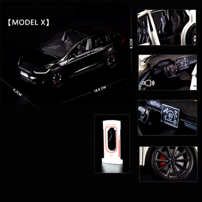 1:24 Model 3 Model Y X Alloy Car Model Diecast Metal Toy Vehicles Car Model Simu