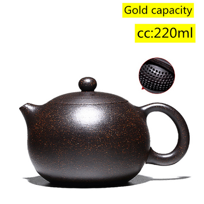 Chinese Yixing Teapot Purple Clay Pot Handmade Shape Pot Kettle Home Tea Set